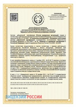 Приложение к сертификату для ИП Казлук Сертификат СТО 03.080.02033720.1-2020